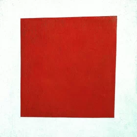 Red Square - Visual Realism of a Peasant Woman in Two Dimensions 1915 by Kazimir Malevich