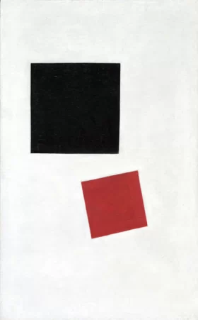 Painterly Realism of a Boy with a Knapsack - Color Masses in the Fourth Dimension 1915 by Kazimir Malevich