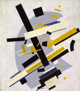 Suprematism. (Supremus 58. Yellow and Black) 1916 by Kazimir Malevich