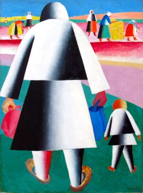 To the Field II (Marthe and Jeannot) by Kazimir Malevich