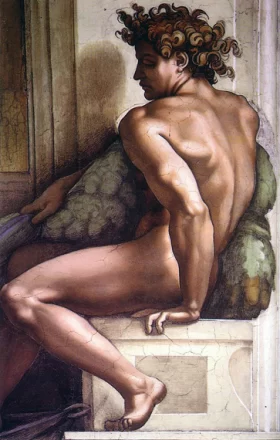 Ignudo by Michelangelo Buonarroti