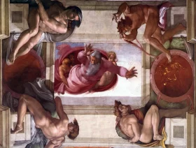 The Separation of Land and Water by Michelangelo Buonarroti