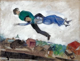 Au-Dessus de la Ville by Marc Chagall (Inspired by)