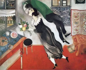 The Birthday 1915 by Marc Chagall (Inspired by)