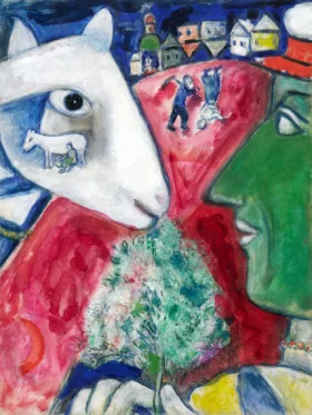 Moi et le village by Marc Chagall (Inspired by)
