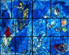 American WIndow panel-left by Marc Chagall (Inspired by)