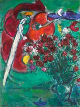 Fleurs de St. Jean-Cap-Ferrat by Marc Chagall (Inspired by)