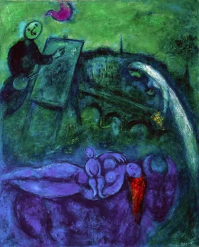 Le Pont-Neuf by Marc Chagall (Inspired by)