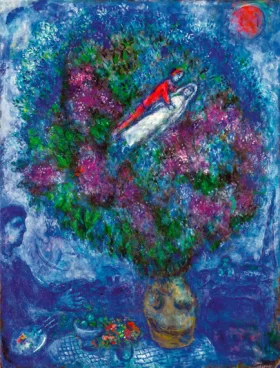 Les Amoureux Dans le Bouquet de Fleurs by Marc Chagall (Inspired by)