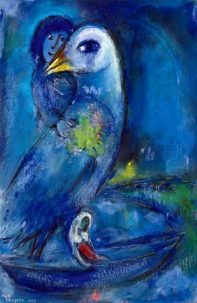 L'oiseau Bleu by Marc Chagall (Inspired by)
