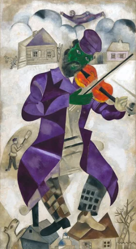 Green Violinist by Marc Chagall (Inspired by)