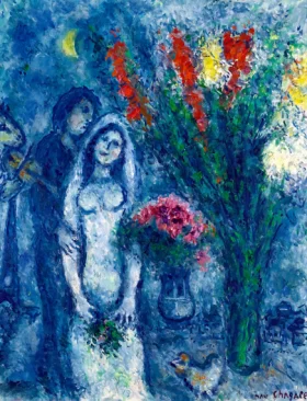 Les Mariés aux Deux Bouquets by Marc Chagall (Inspired by)