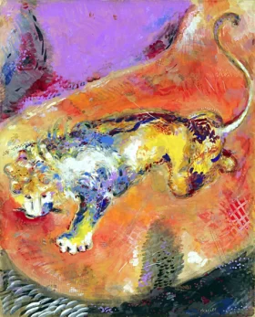 The lion and the rat by Marc Chagall (Inspired by)