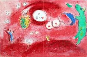 Springtime In the Meadow by Marc Chagall (Inspired by)