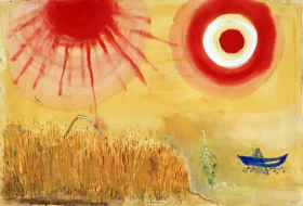 A Wheatfield on a Summer's Afternoon 1942 by Marc Chagall (Inspired by)