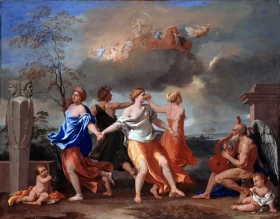 The dance to the music of time 1640 by Nicolas Poussin