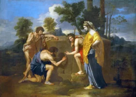 The shepherds of arcadia by Nicolas Poussin
