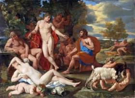 Midas and Bacchus 1624 by Nicolas Poussin