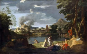 Orpheus and Eurydice by Nicolas Poussin