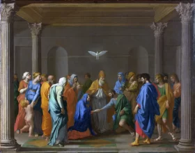 The Seven Sacraments I-Marriage by Nicolas Poussin