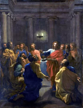 Jesus Christ instituting the Eucharist by Nicolas Poussin