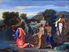 Baptism of Christ 1657 by Nicolas Poussin