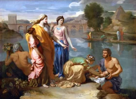 Moses Saved from the River 1638 by Nicolas Poussin