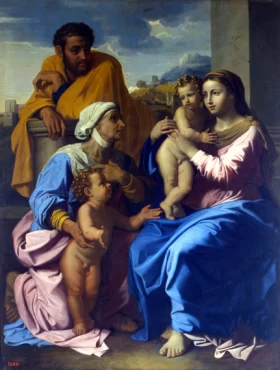 Holy Family with St Elizabeth and St John the Baptist by Nicolas Poussin