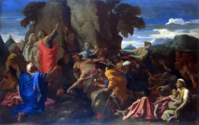 Moses Striking the Rock by Nicolas Poussin