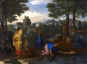 The Exposition of Moses 1654 by Nicolas Poussin