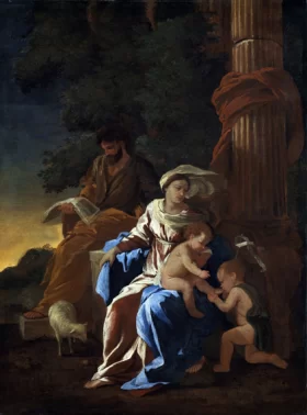 The Holy Family with the Young John by Nicolas Poussin