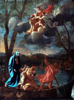 The Return of the Holy Family to Nazareth 1627 by Nicolas Poussin