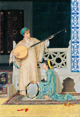 Two Musician Girls by Osman Hamdi Bey