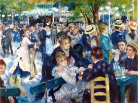 Dance at Le Moulin De La Galette by Pierre Auguste Renoir