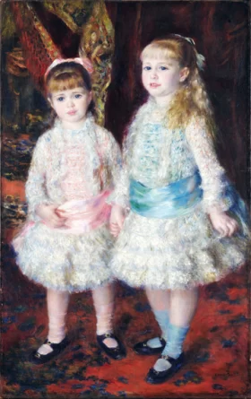 Pink and Blue – the Cahen D´anvers Girls 1881 by Pierre Auguste Renoir