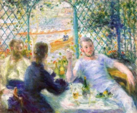 Lunch at the Restaurant Fournaise by Pierre Auguste Renoir