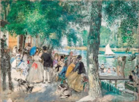 Bathing on the Seine 1869 by Pierre Auguste Renoir