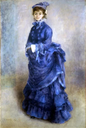 The Blue Lady by Pierre Auguste Renoir
