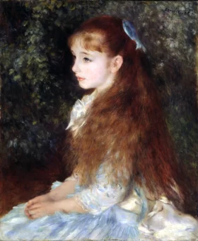 Portrait of Mademoiselle Irène Cahen D'anvers (Little Irene) by Pierre Auguste Renoir