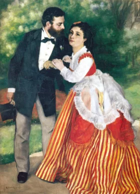 Alfred Sisley with his Wife by Pierre Auguste Renoir