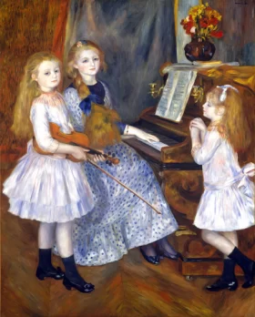 The Daughters of Catulle Mendès by Pierre Auguste Renoir