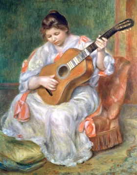 The Guitar Player by Pierre Auguste Renoir