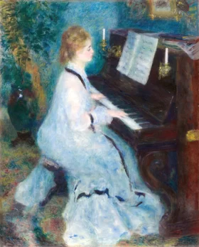 Woman at the Piano by Pierre Auguste Renoir