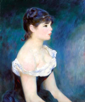 Buste De Femme, De Profil by Pierre Auguste Renoir