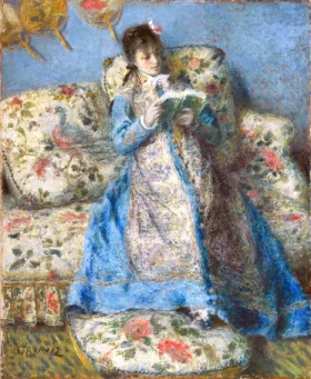 Camille Monet Reading by Pierre Auguste Renoir