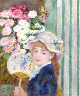 Woman with a Fan by Pierre Auguste Renoir