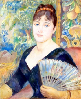 Woman with Fan by Pierre Auguste Renoir