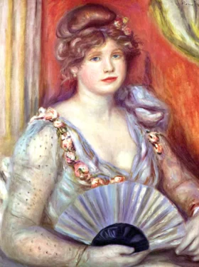 Lady with Fan by Pierre Auguste Renoir