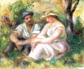 Conversation by Pierre Auguste Renoir