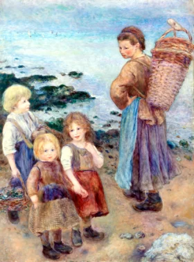 Mussel-Fishers at Berneval by Pierre Auguste Renoir